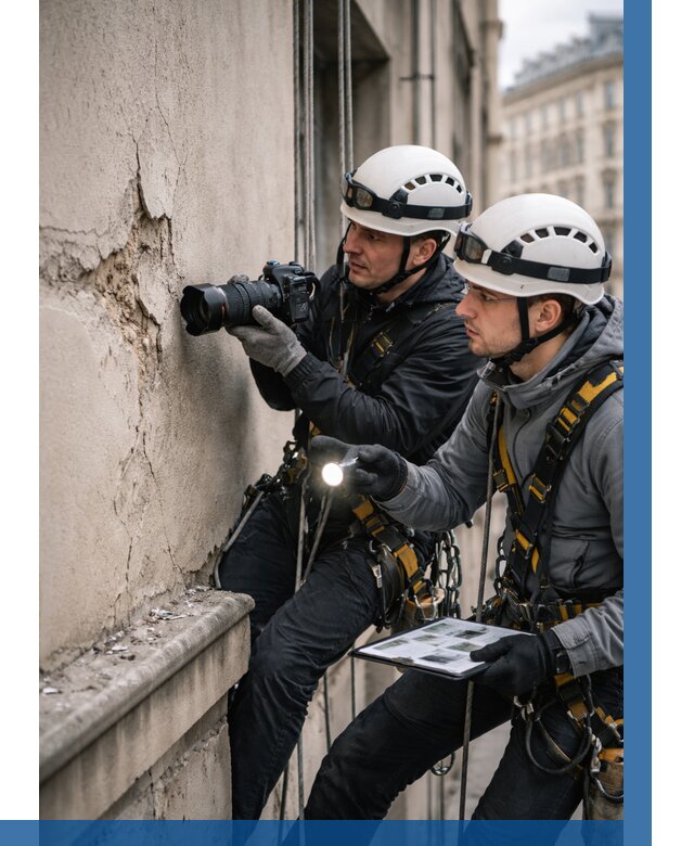 Фотофиксация дефектов фасада в Георгиевске от 4638 р. | ВЫСОТНИК-Грг