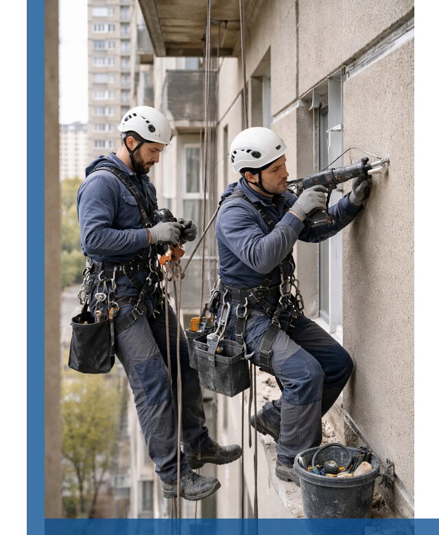 Промышленные альпинисты высотные работы и монтаж в Георгиевске